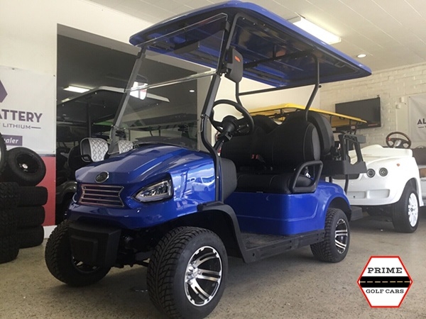 Blue Elite EV 4 Passenger Golf Cart affordable golf cart rental, golf cart rent miami