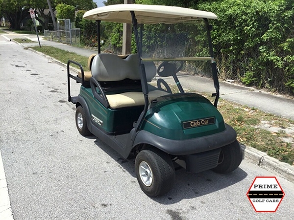 Green Club Car 4 Passenger Golf Cart affordable golf cart rental, golf cart rent miami