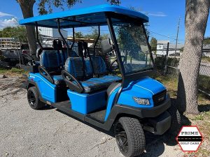 Ocean Blue Bintelli Beyond 6 Passenger Golf Cart golf cart rental miami, miami golf cart rental