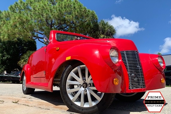 Red America EV 39 Roadster 4 Passenger Golf Cart affordable golf cart rental, golf cart rent miami