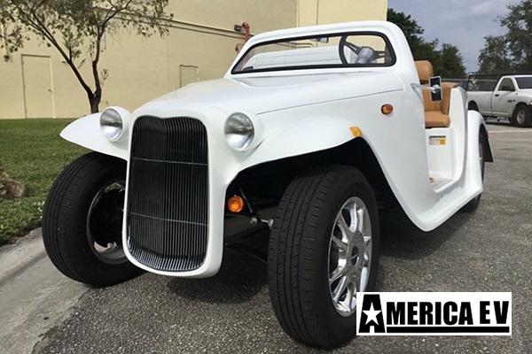 White America EV California Roadster 4 Passenger Golf Cart golf cart rental miami, miami golf cart rental