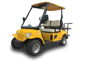 Yellow Tomberlin 4 Passenger Golf Cart golf car rental miami, golf cart rental near me